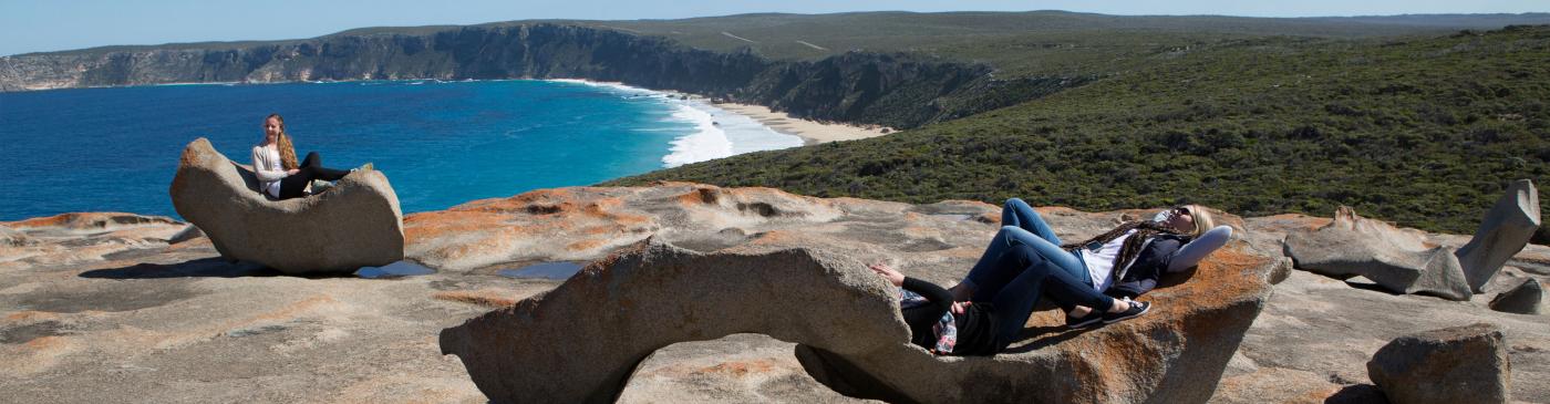 Sunbathing on Kangaroo Island