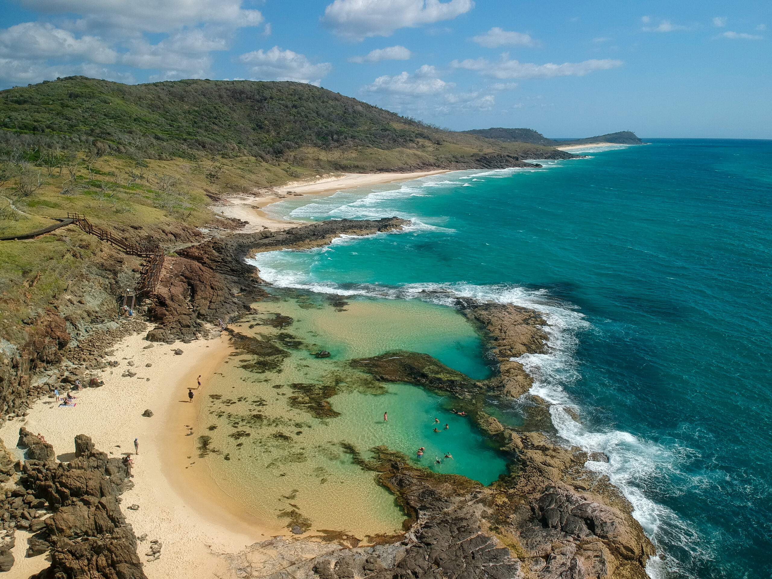 Champagne pools Fraser island
