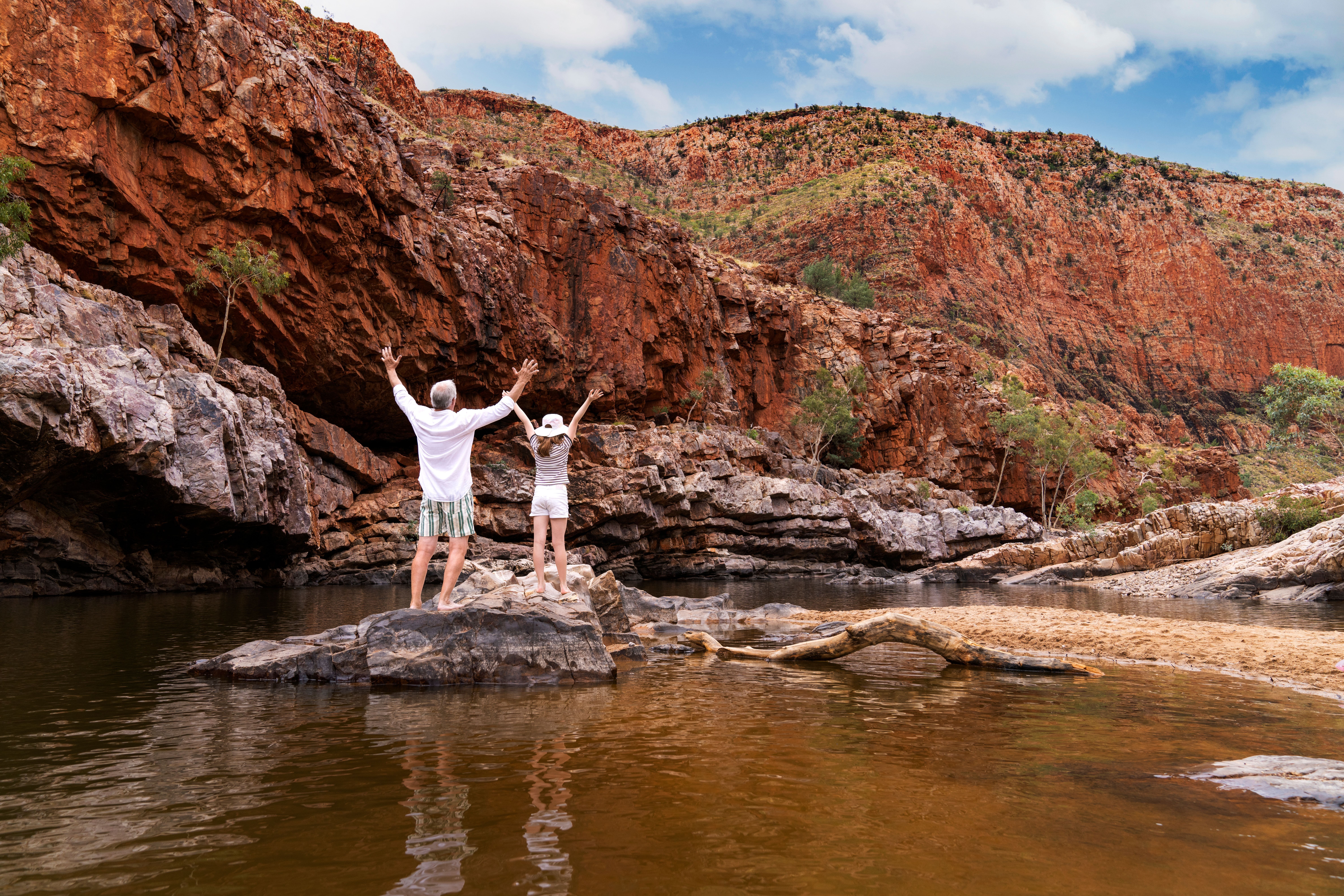 Family at Ormiston Gorge
